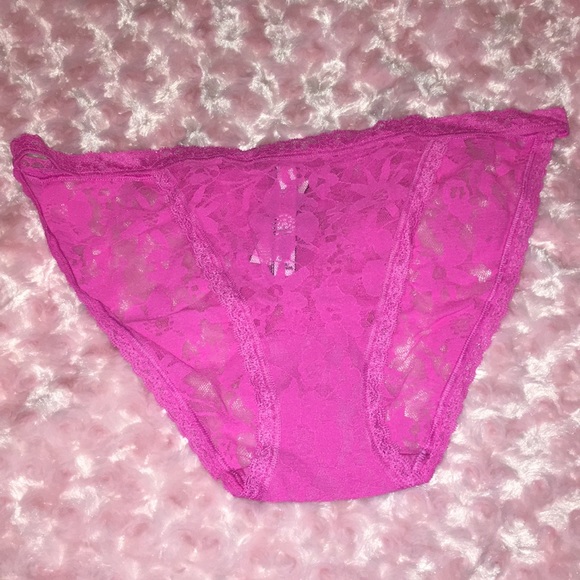 PINK Victoria's Secret Intimates & Sleepwear Hot Pink Vspink Lace